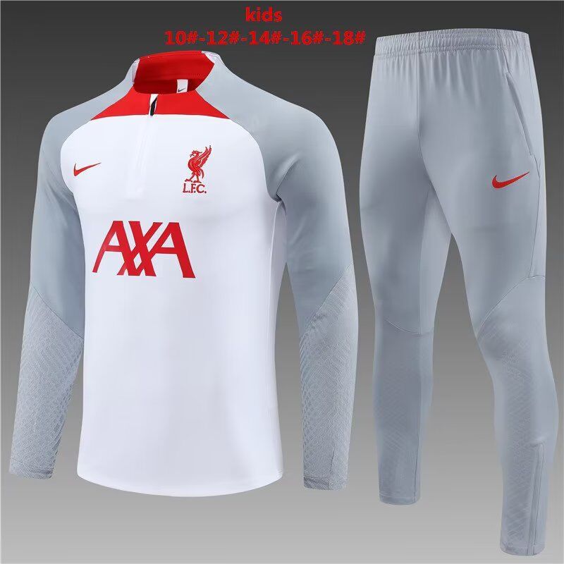 Kids Liverpool 22/23 Tracksuit - White/Red